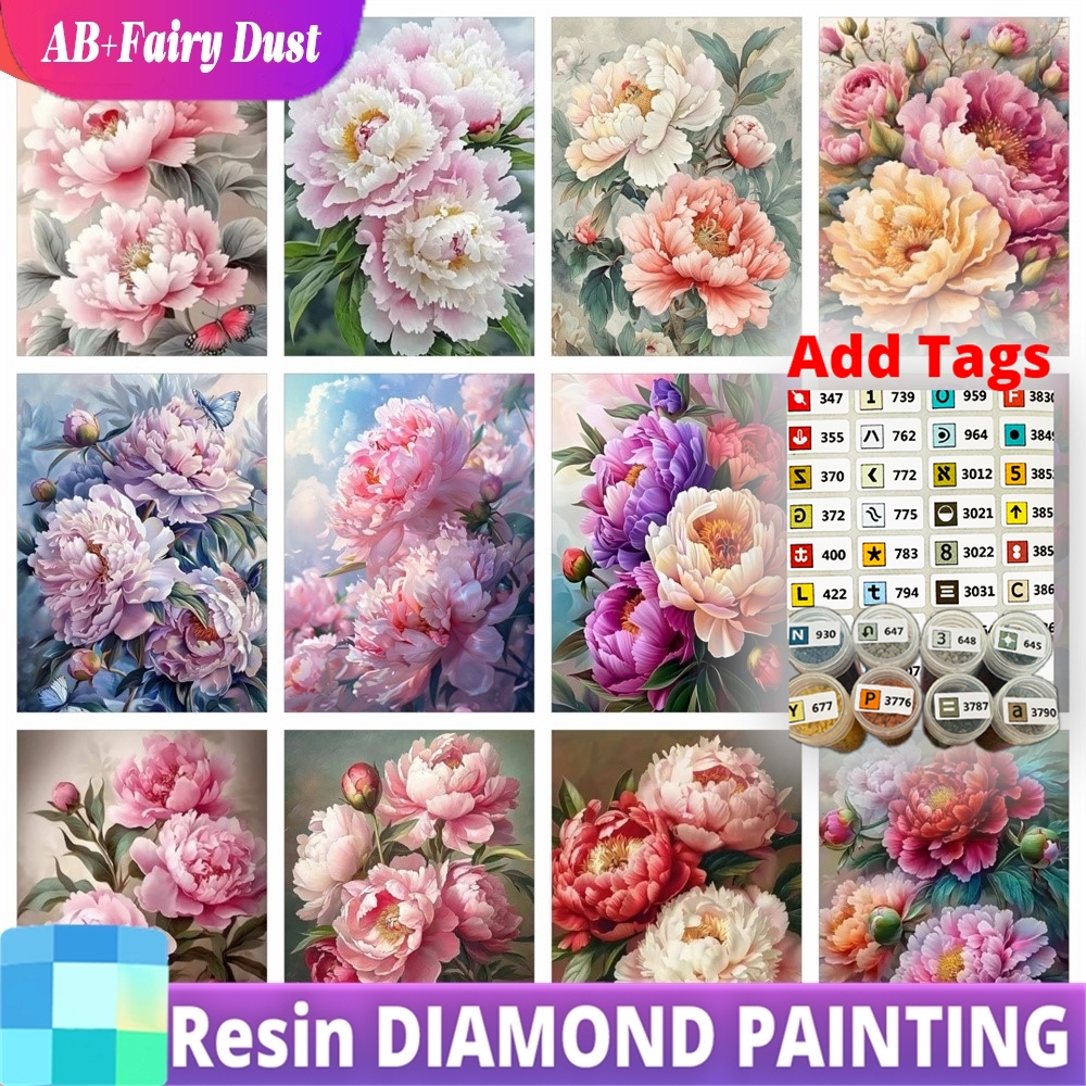 Resin Art Of Rose - Resin Fairy Dust AB Diamond Painting