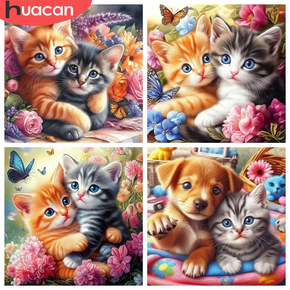 Resin Art Of Rose - HUACAN 5d Diy Diamond Mosaic Cat