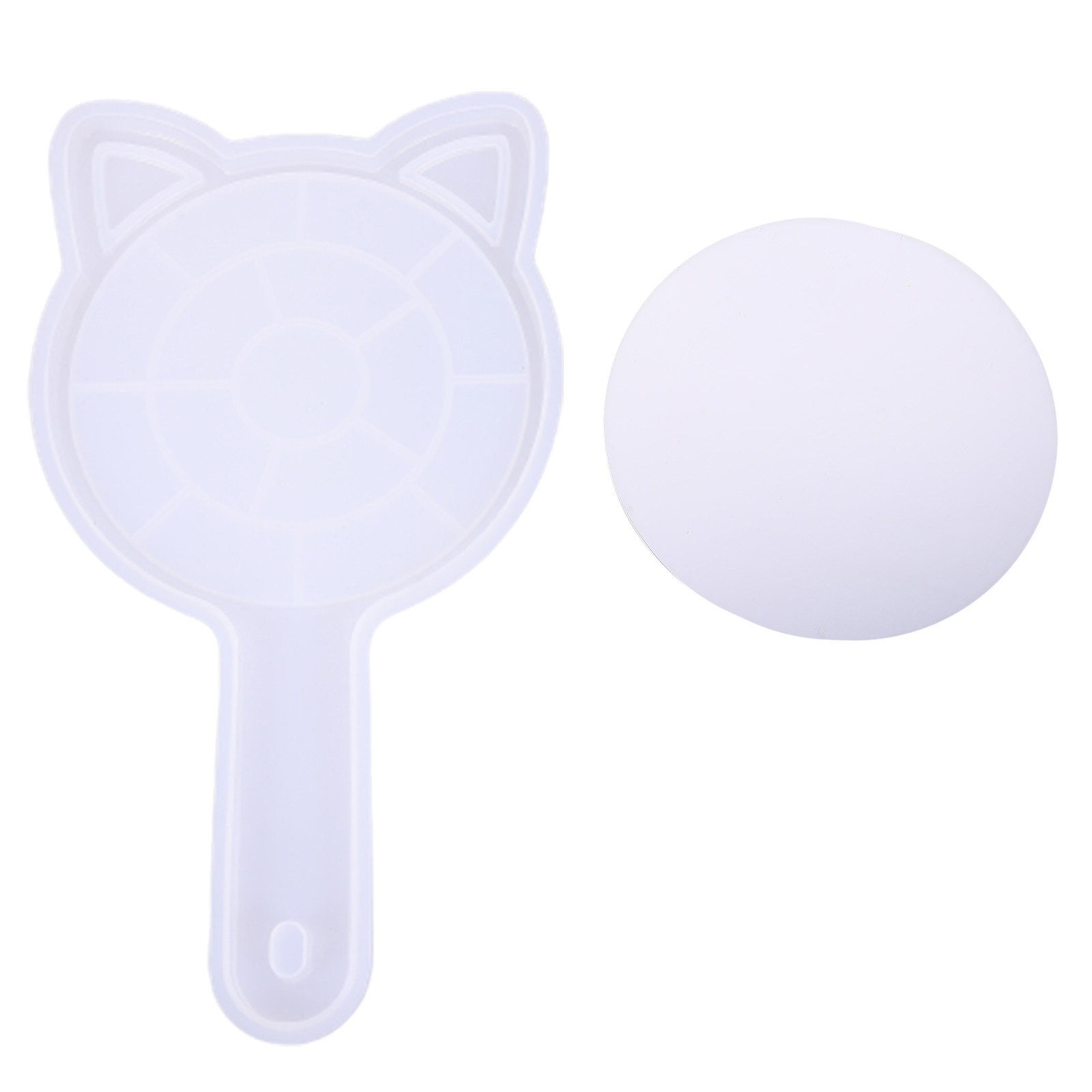 Resin Art Easy - 1Set Silicone Make-Up Mirror Mold DIY