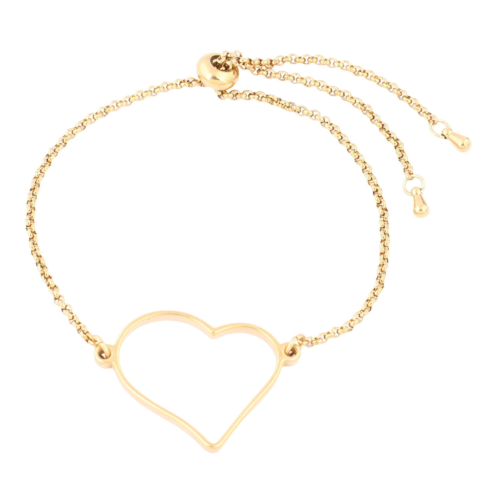 Resin Art Notes - 3pcs Stainless Steel Gold Plated Heart