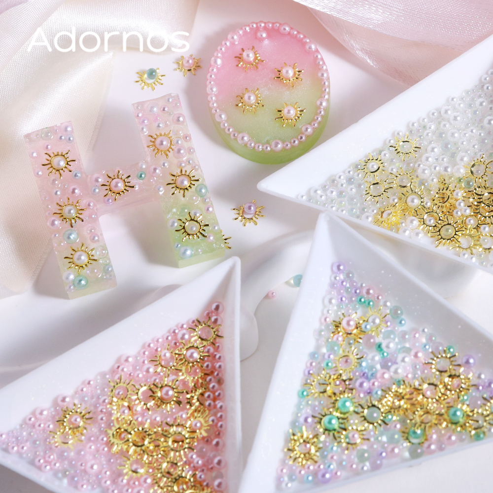 Resin Art Earrings Material - Mixed Size Pearl Beads Epoxy Resin