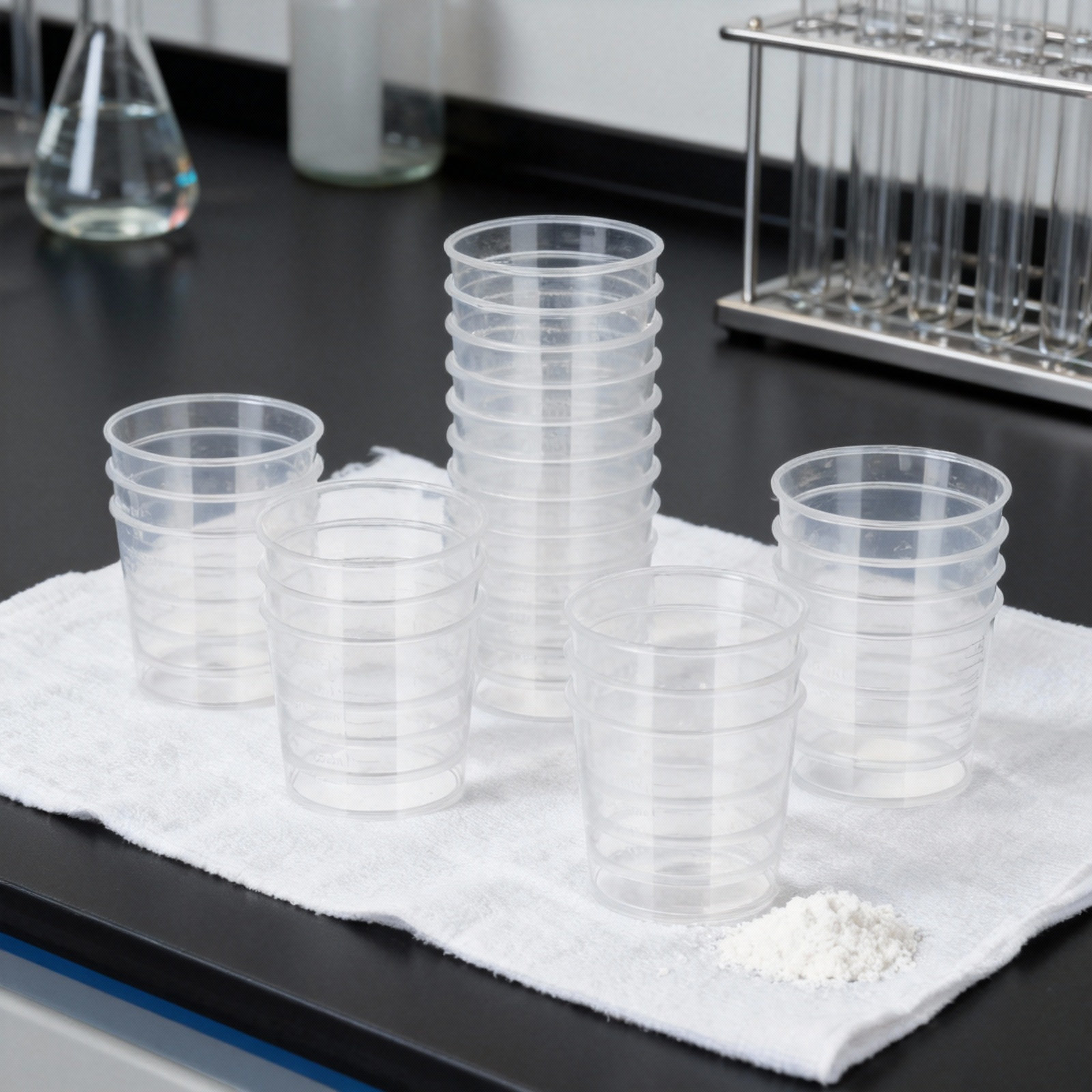 Resin Mixing Cup - 50Pcs Plastic Graduated Measuring Cups 30Ml