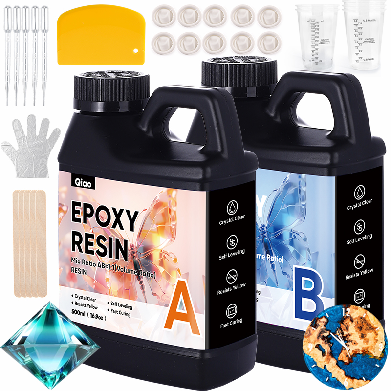 Resin Art Easy - Anti-Yellowing Crystal Clear Epoxy Resin –