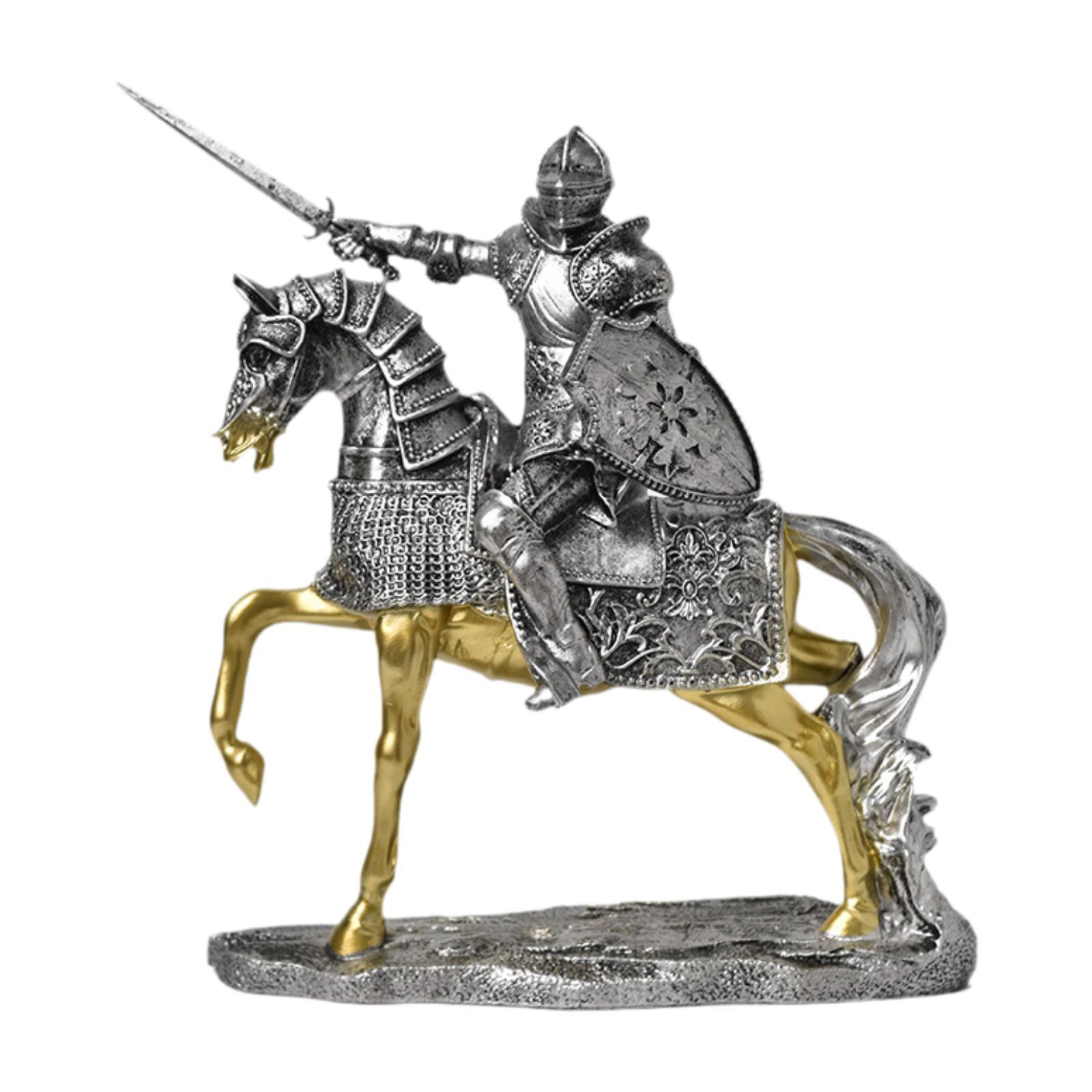 Knight Horse Statue Retro Vint - Resin Art Table Top avis et prix