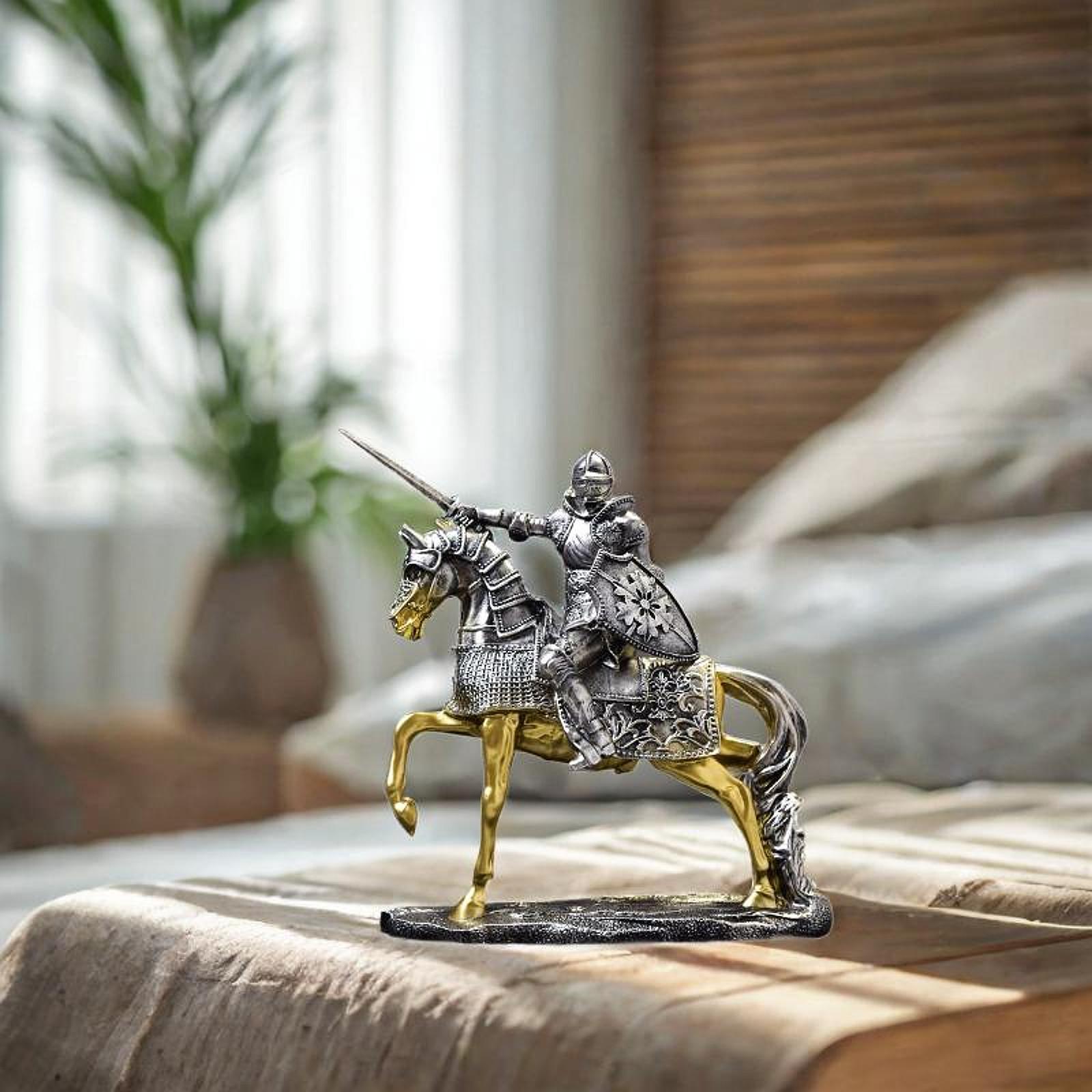 Knight Horse Statue Retro Vint - Resin Art Table Top avis et prix