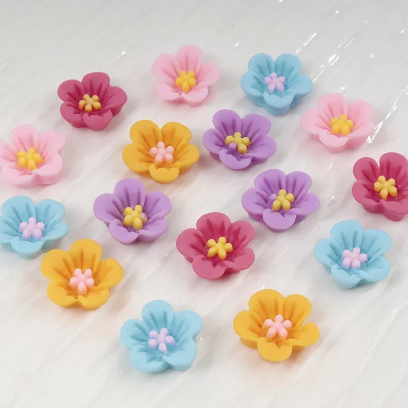 50pcs Mini Flower Nail Art Res - Resin Art Earrings Material avis et prix