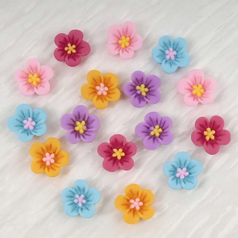 50pcs Mini Flower Nail Art Res - Resin Art Earrings Material avis et prix