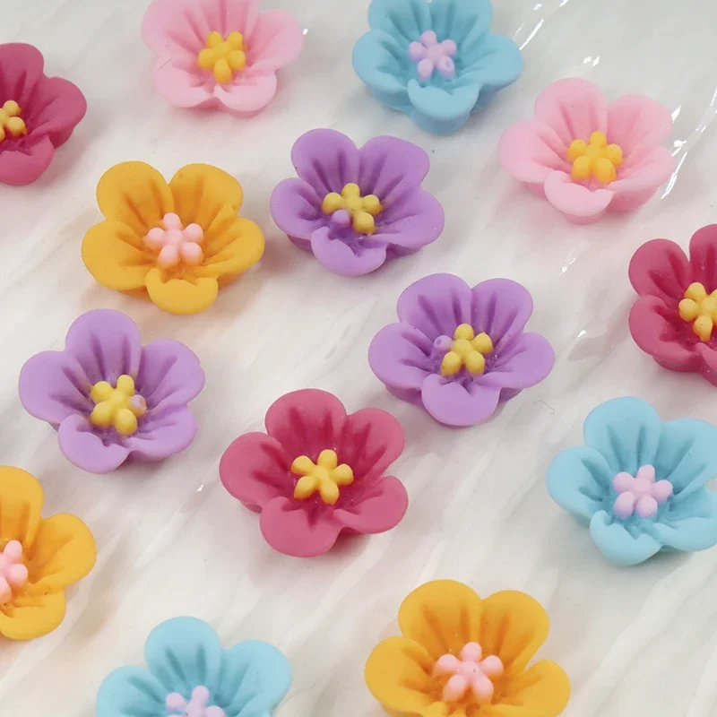 50pcs Mini Flower Nail Art Res - Resin Art Earrings Material avis et prix