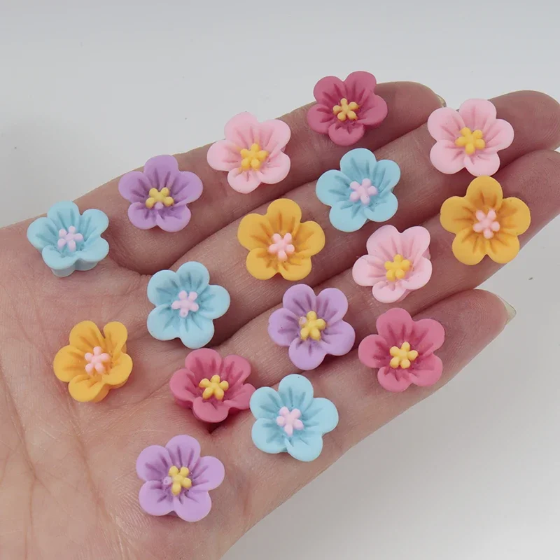 50pcs Mini Flower Nail Art Res - Resin Art Earrings Material avis et prix