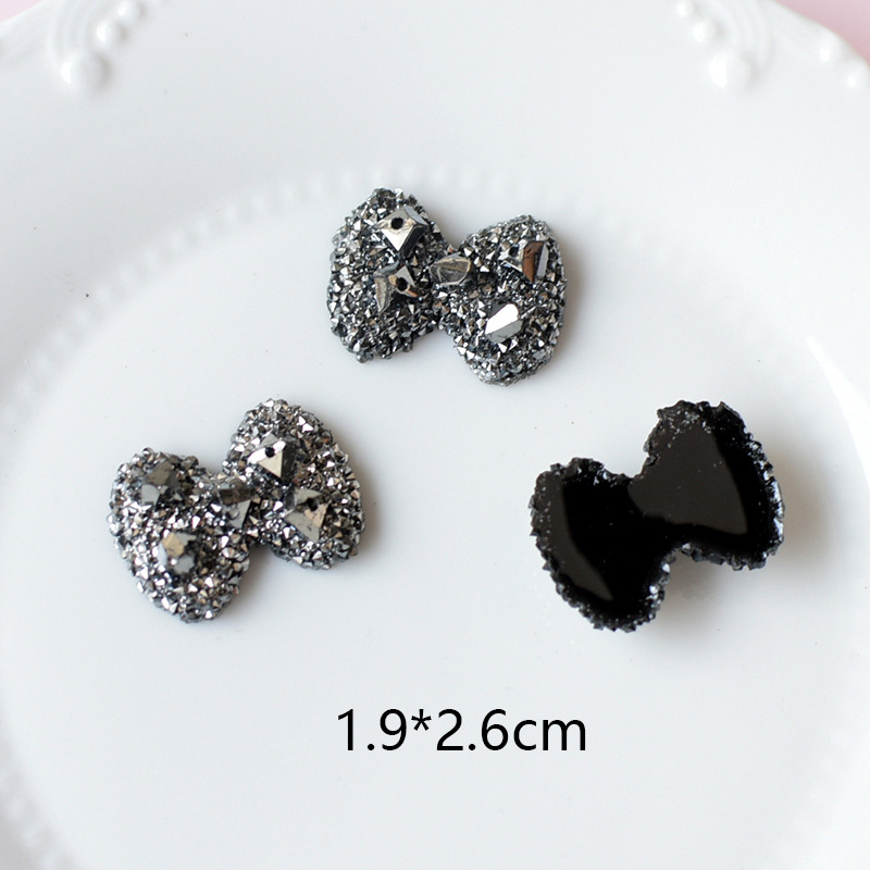 10Pcs Shining Black Butterfly  - Resin Art Earrings Material avis et prix