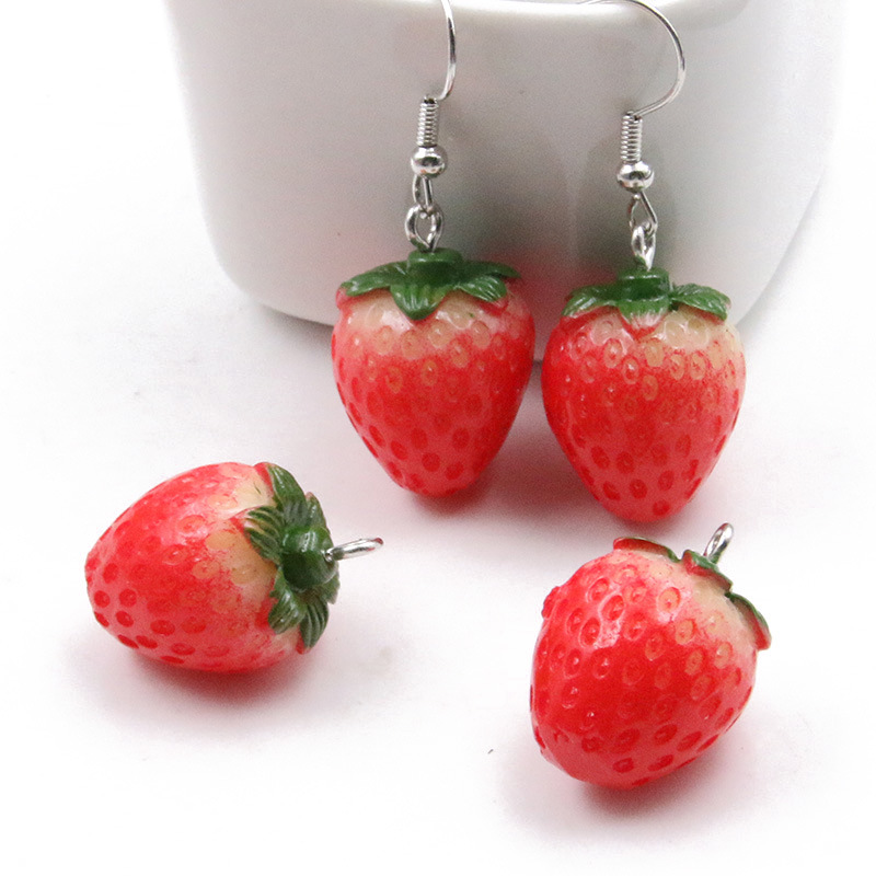 SG04 5pcs fun Cute charm Straw - Resin Art Earrings Material avis et prix