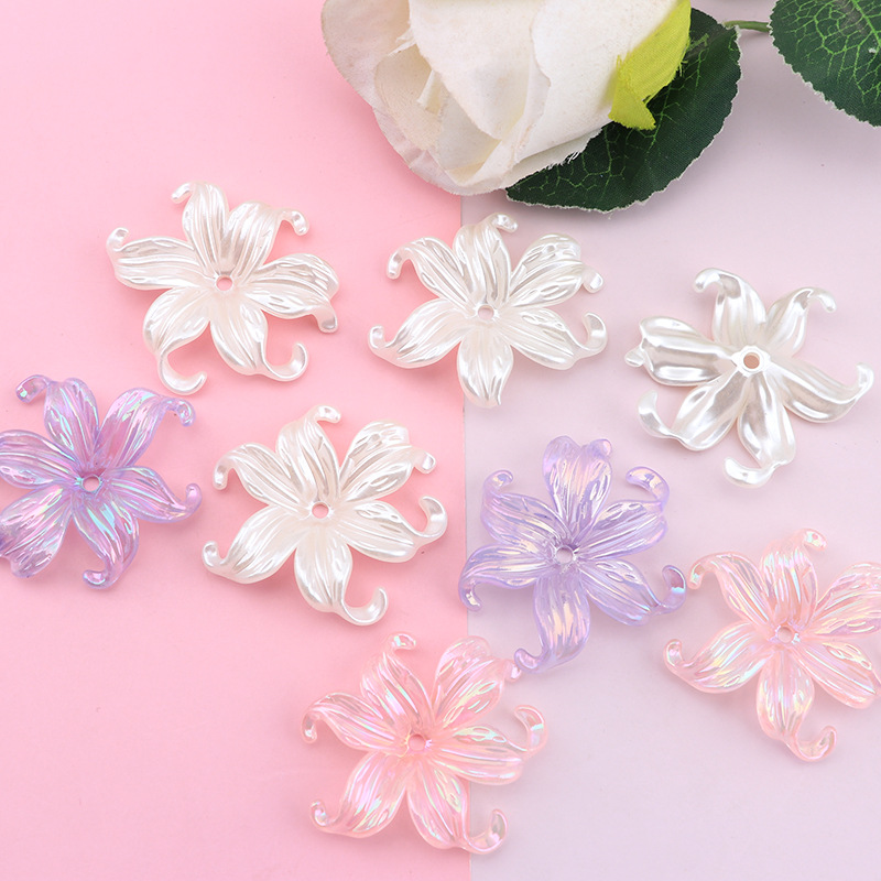 10-20Pcs Glitter Flowers Craft - Resin Art Earrings Material avis et prix