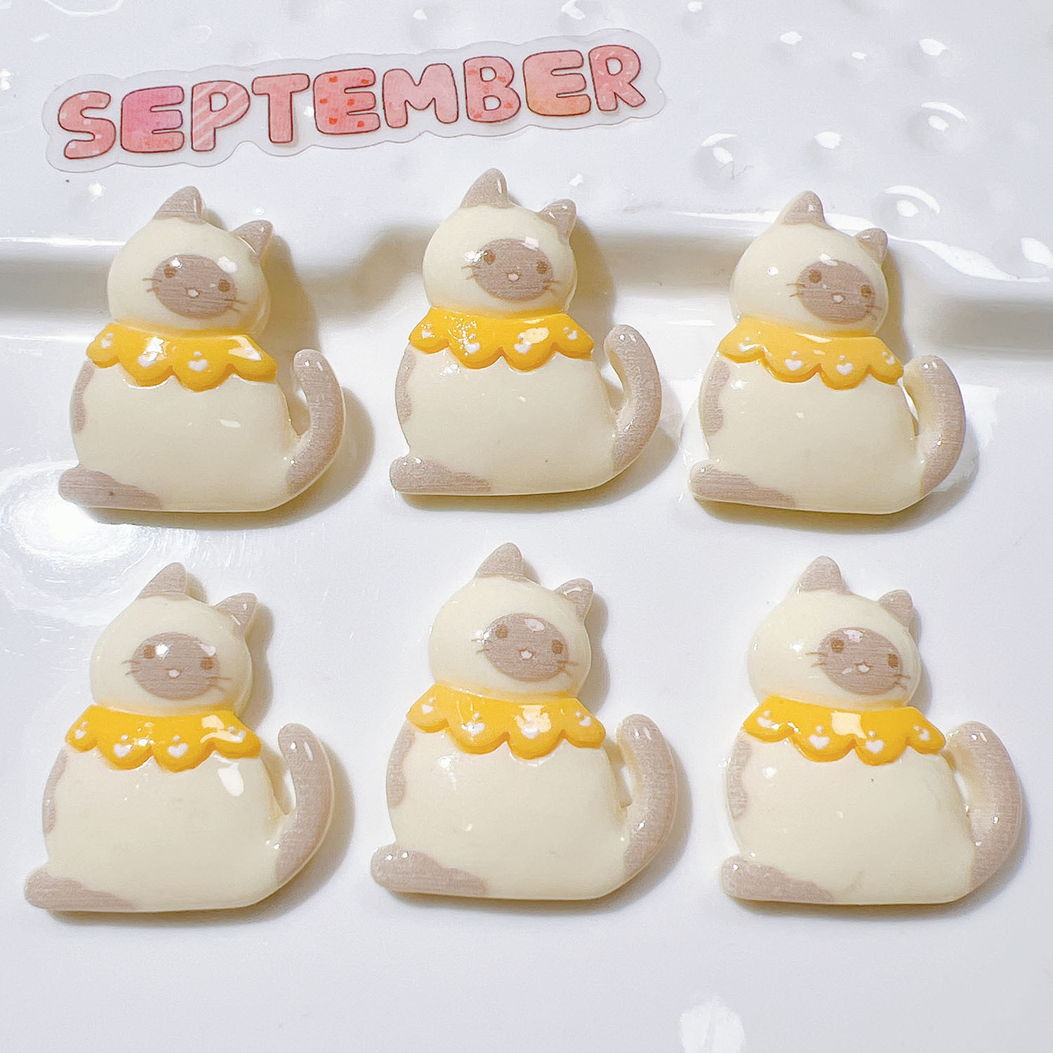 10/20Pcs Cute Bowknot Cat Flat - Resin Art Earrings Material avis et prix