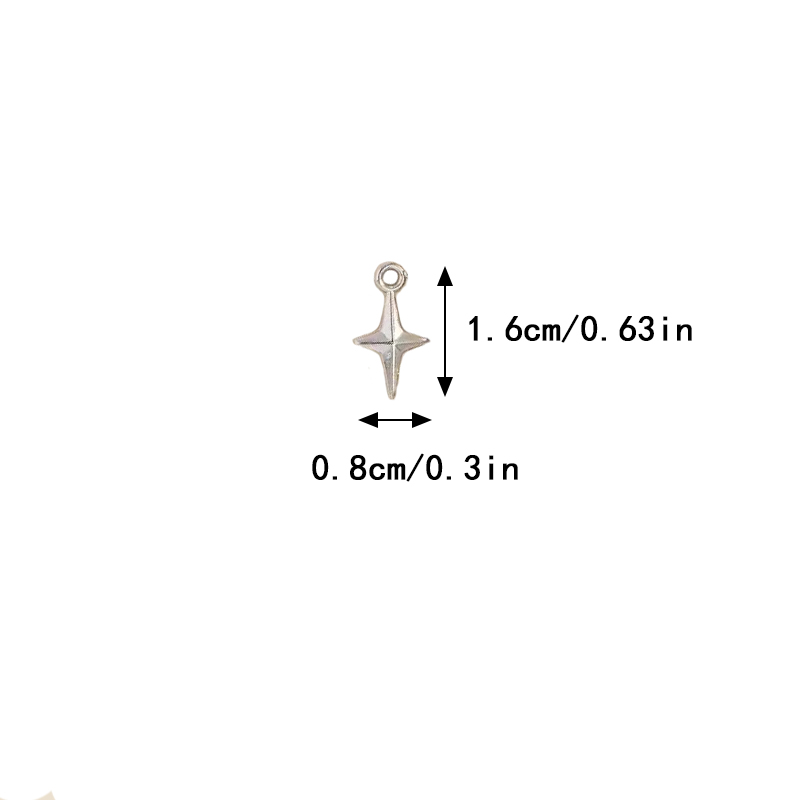 100pcs 16x8mm Charms Shining S - Resin Art Notes avis et prix