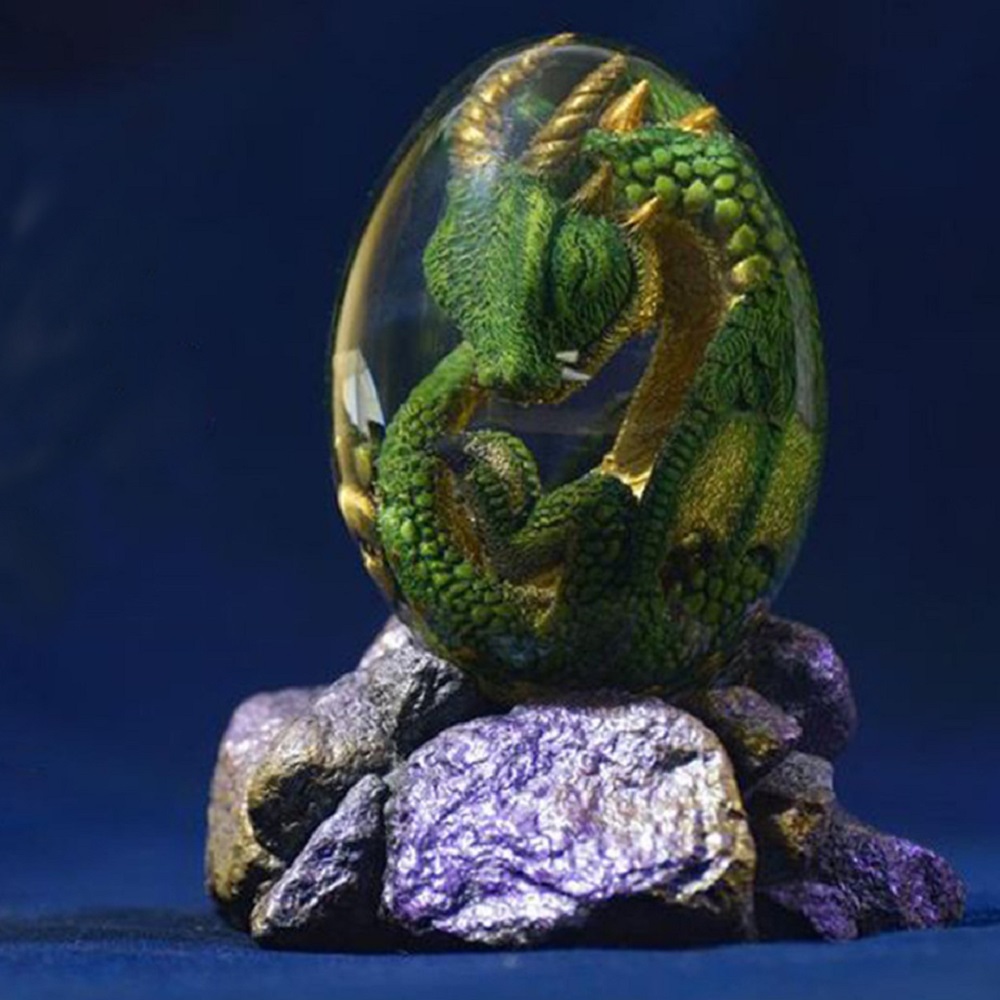 Lava Dragon Egg Statue With St - Resin Art Table Top avis et prix