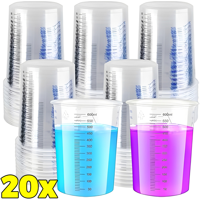 Transparent Plastic Measuring  - Resin Mixing Cup avis et prix