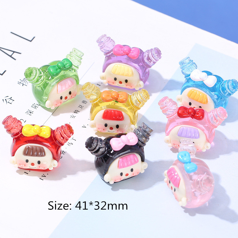 4Pcs Transparent Doll Head Res - Resin Art Earrings Material avis et prix