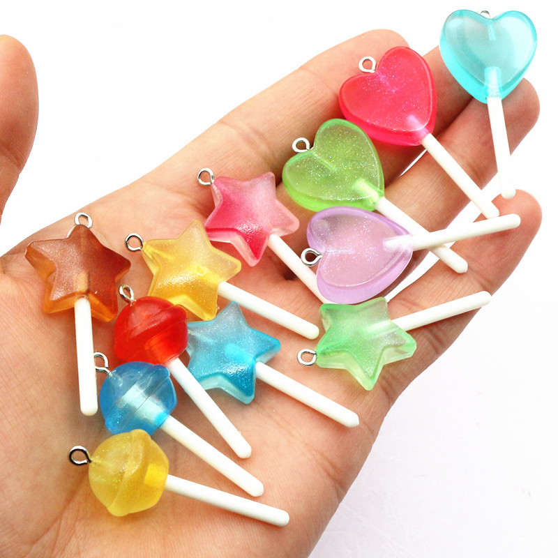 10pcs Mixed Colors Resin Cute  - Resin Art With Flowers avis et prix
