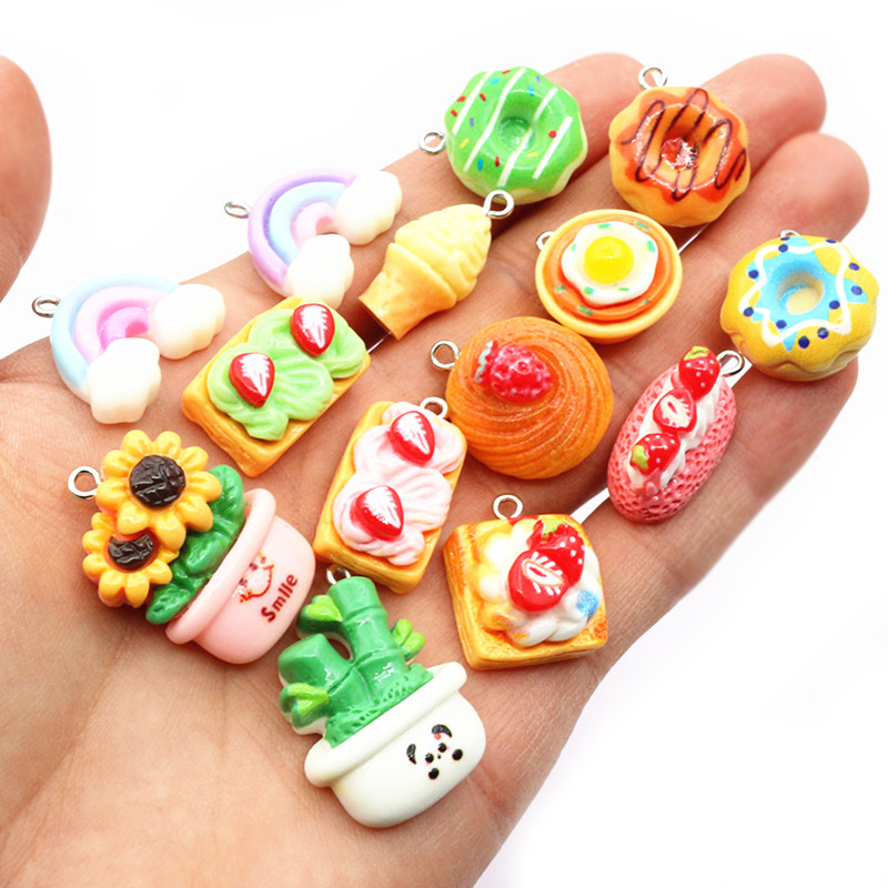 10pcs Mixed Colors Resin Cute  - Resin Art With Flowers avis et prix