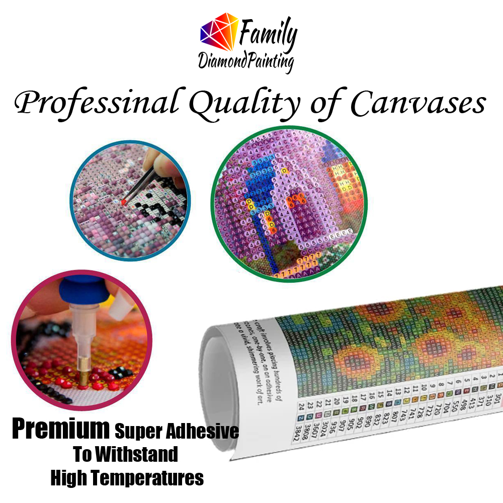 Diamond Painting Family Butter - Resin Art With Flowers avis et prix