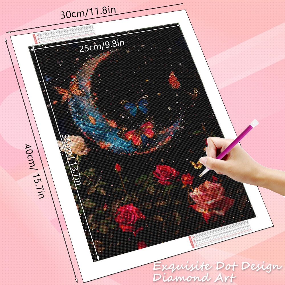 HUACAN Diamond Painting 5d Moo - Resin Art Of Rose avis et prix