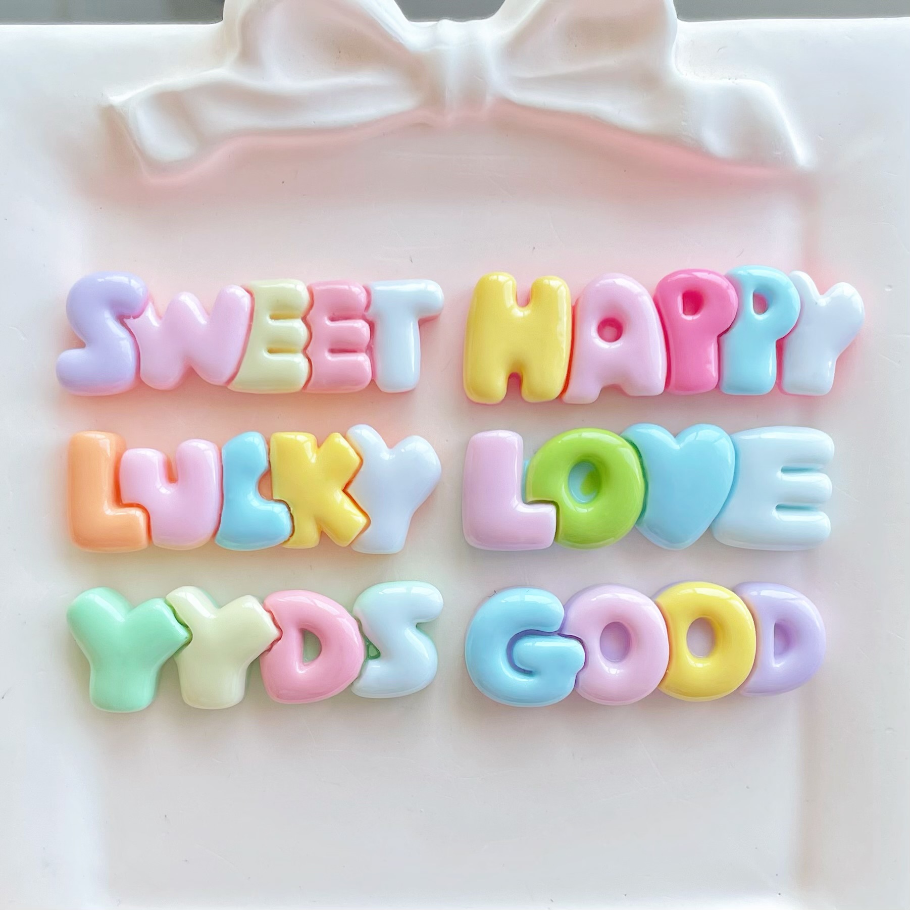 10-30Pcs Color Letter Planar R - Resin Art Earrings Material avis et prix