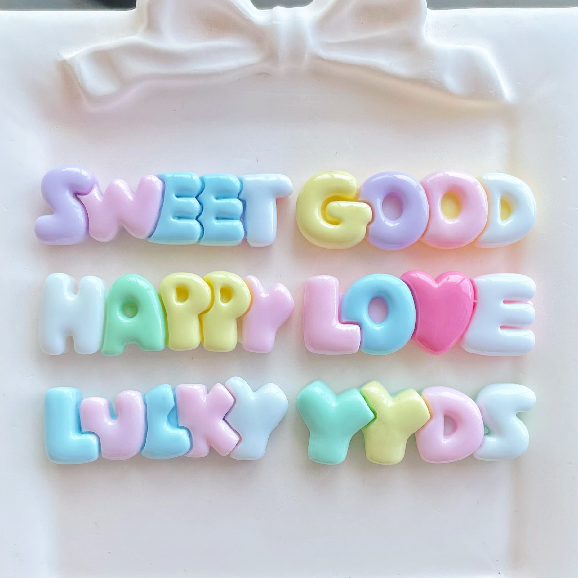 10-30Pcs Color Letter Planar R - Resin Art Earrings Material avis et prix