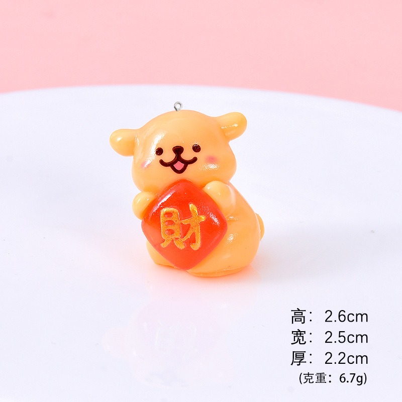 5Pcs Cartoon Dog Resin Charms  - Resin Art Earrings Material avis et prix