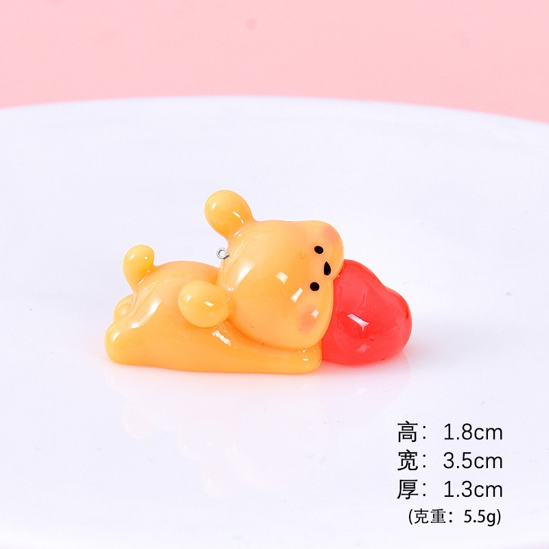 5Pcs Cartoon Dog Resin Charms  - Resin Art Earrings Material avis et prix