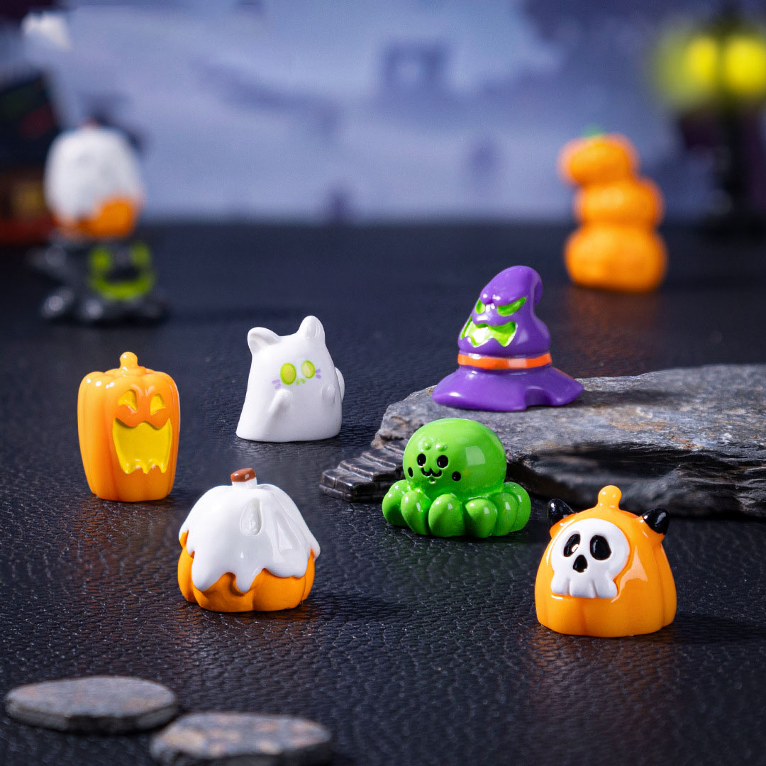 5pcs Halloween Pumpkin ghost S - Resin Art Pendant avis et prix