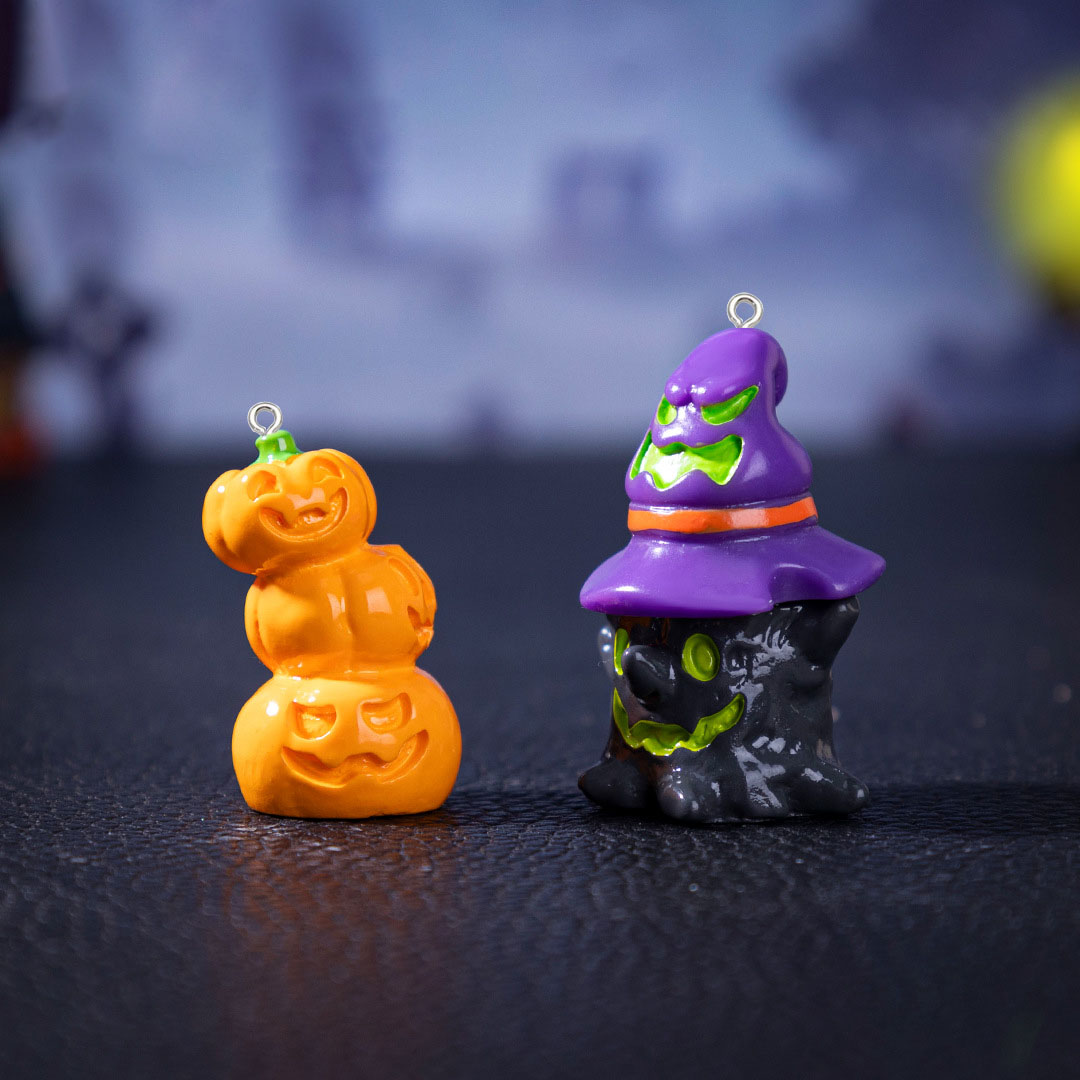 5pcs Halloween Pumpkin ghost S - Resin Art Pendant avis et prix