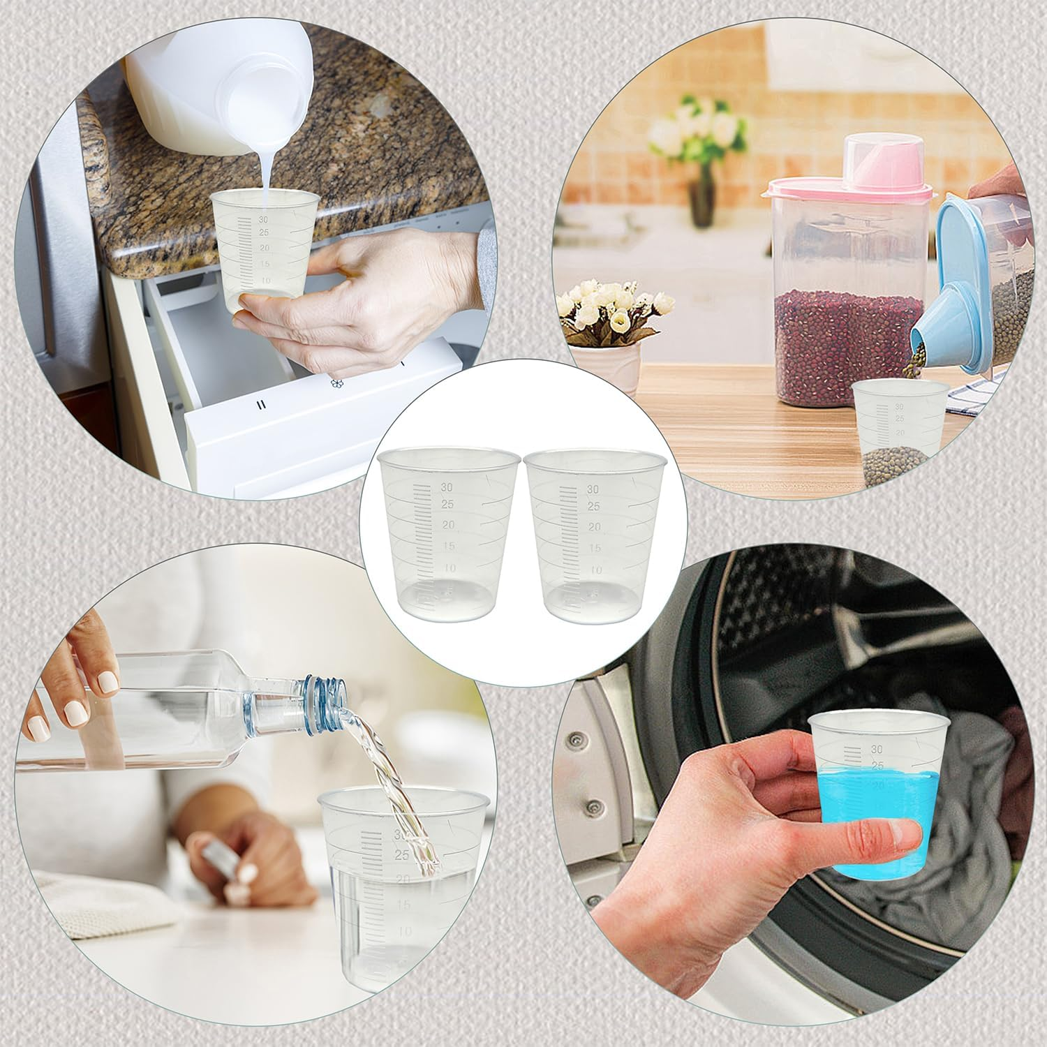 20pc 30ml Clear Plastic Liquid - Resin Mixing Cup avis et prix