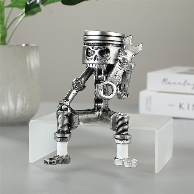 AC76-Handmade Piston Man Skull - Resin Art Easy avis et prix