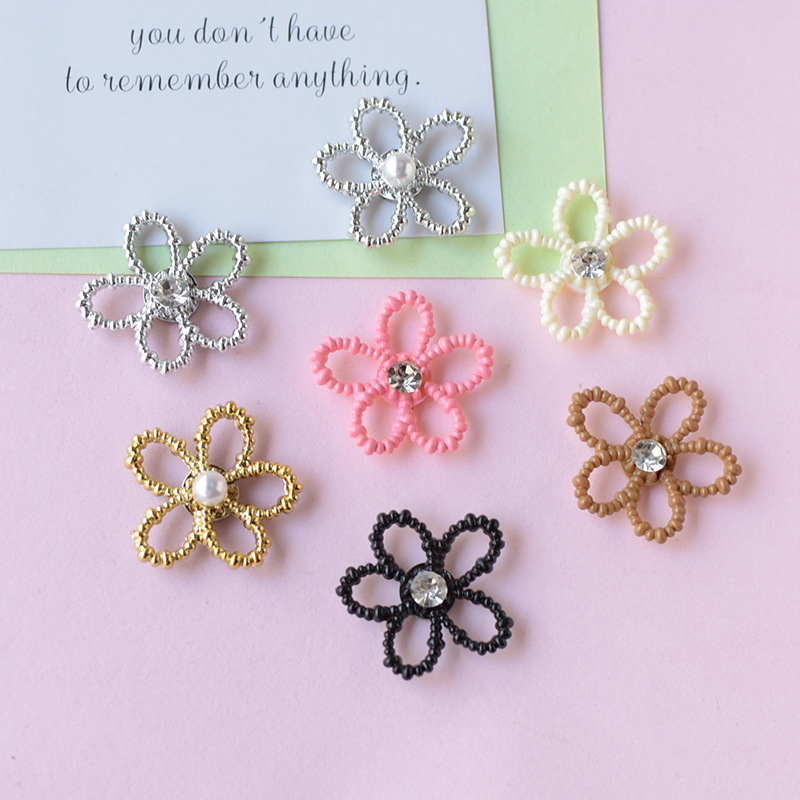WFFNNKC 10-20Pcs Sweet Flowers - Resin Art Earrings Material avis et prix