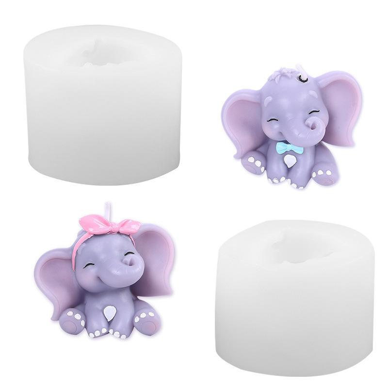 Cute 3D Elephant Silicone Cand - Resin Art Easy avis et prix