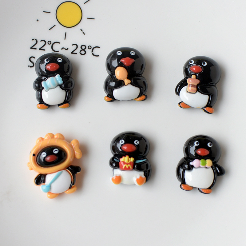 10Pcs Cute Penguin Fish Flatba - Resin Art Earrings Material avis et prix