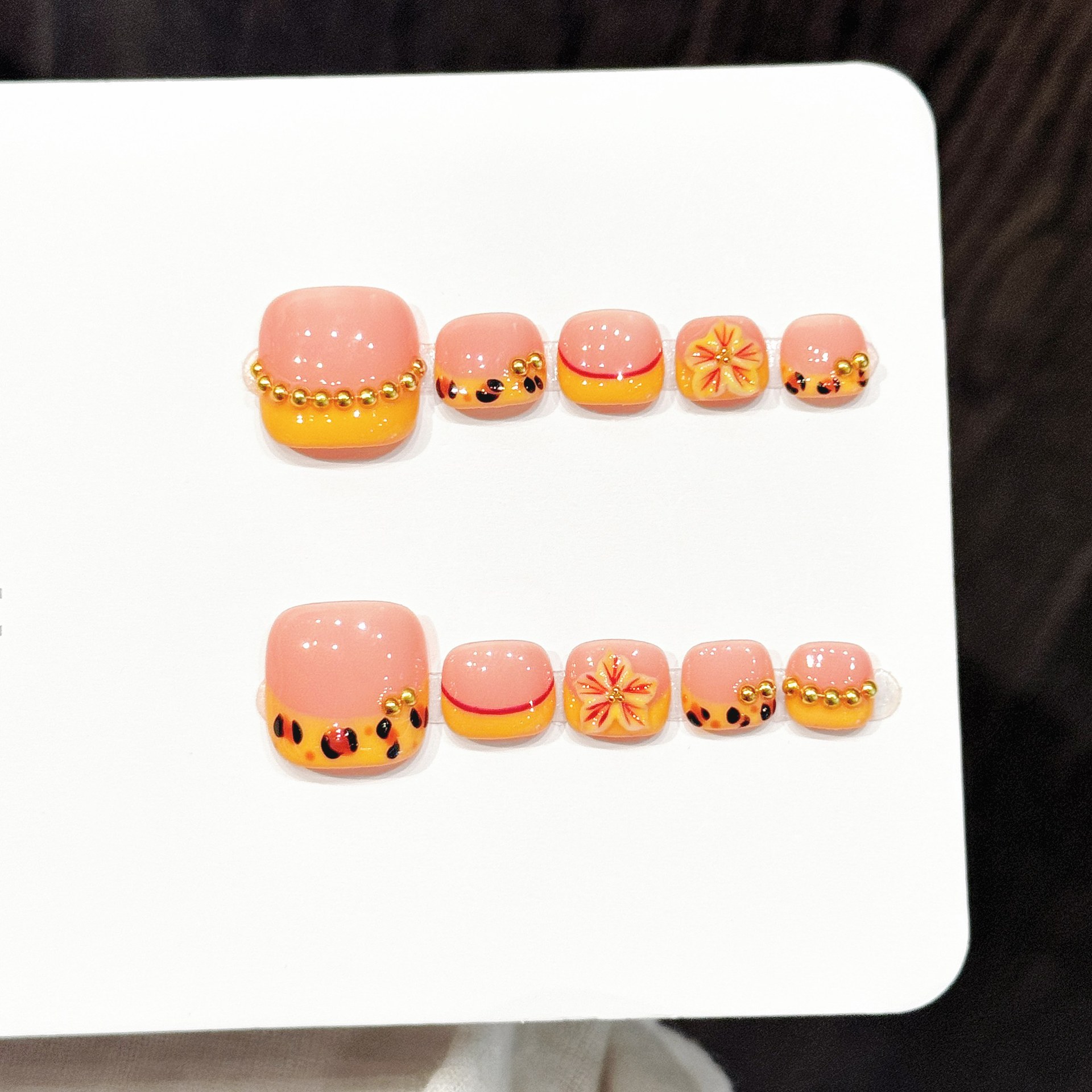 10pcs Handmade Pressed Foot Na - Resin Art With Flowers avis et prix