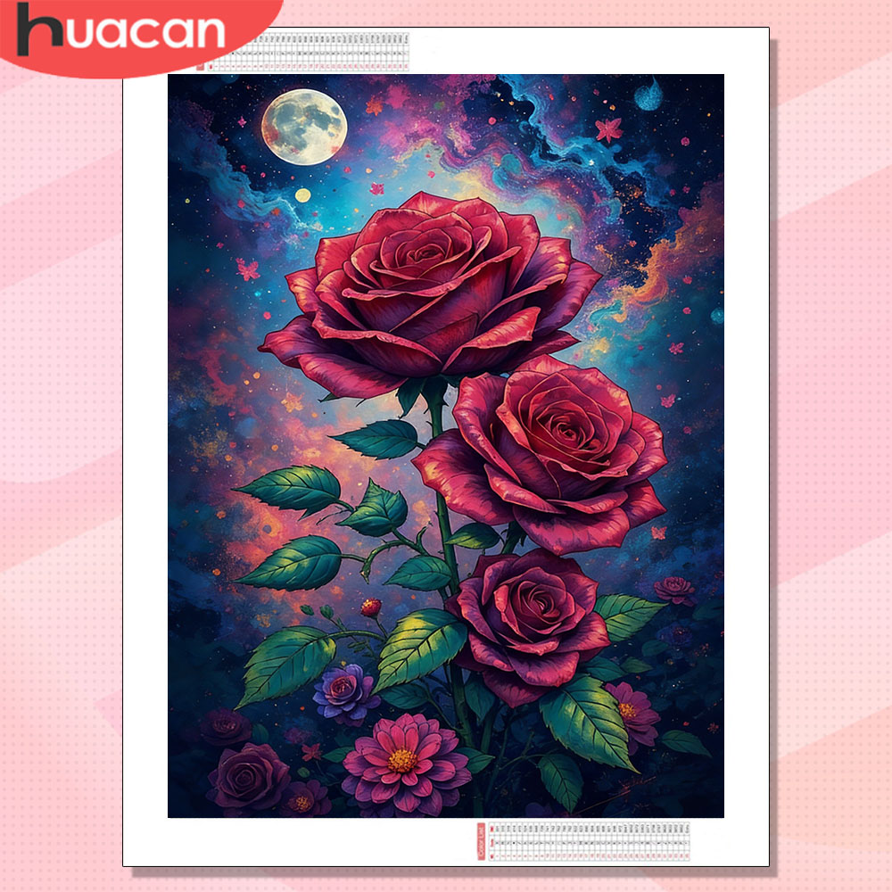 HUACAN Diamond Mosaic 5d Rose  - Resin Art Of Rose avis et prix