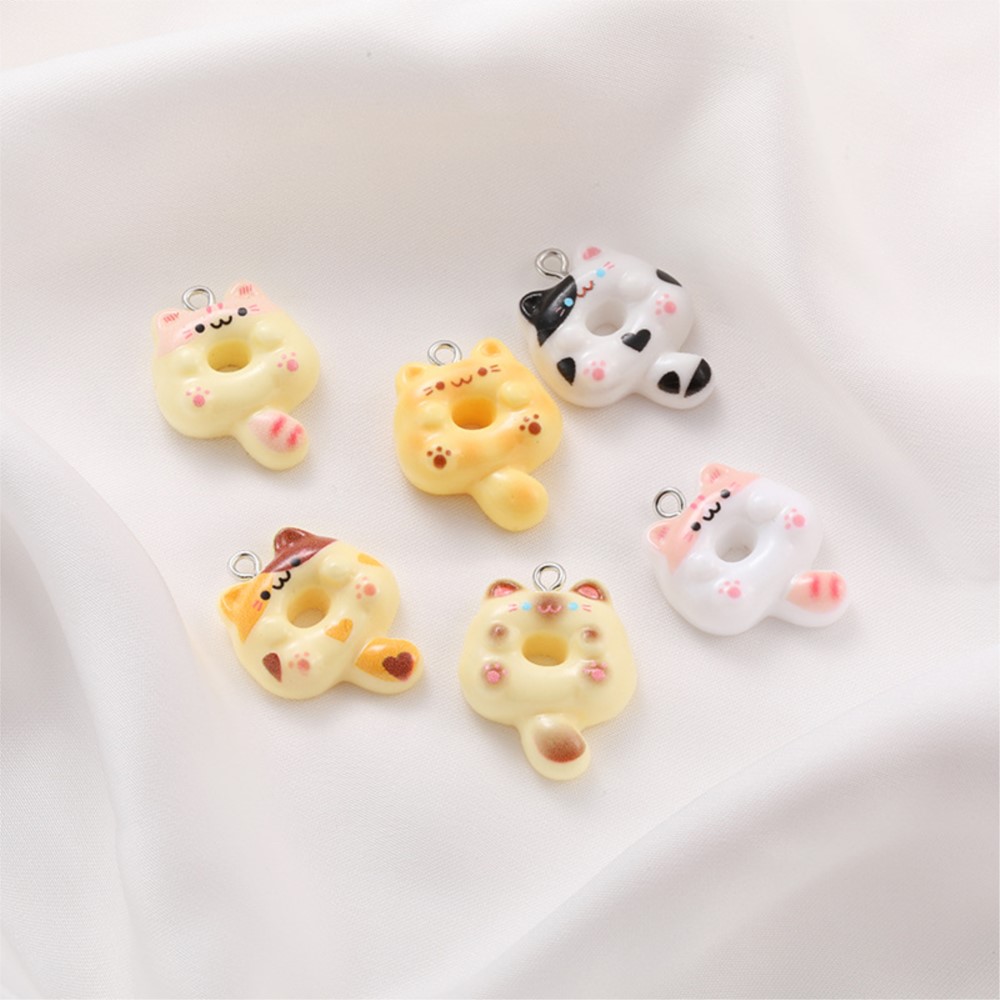 10Pcs Kawaii Cartoon Cat Resin - Resin Art Pendant avis et prix