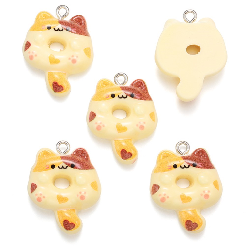 10Pcs Kawaii Cartoon Cat Resin - Resin Art Pendant avis et prix