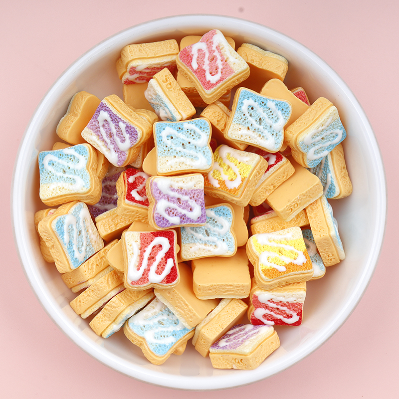 30/300pcs mini Toast Biscuits  - Resin Art Earrings Material avis et prix