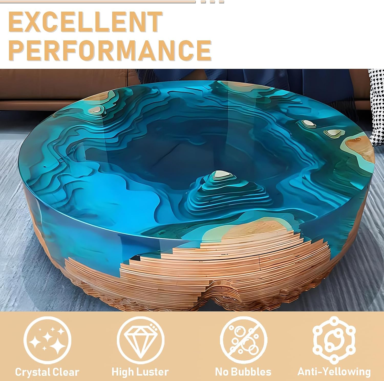 17.6oz/33.8oz AB Resin Epoxy G - Resin Art Table Top avis et prix