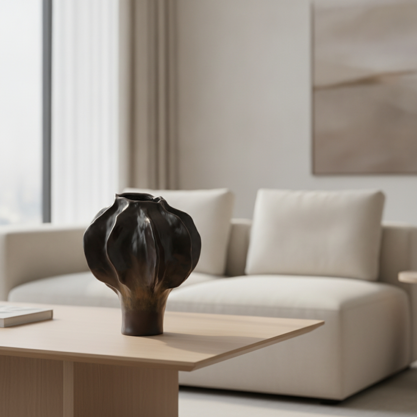 Vase with Wide Opening Glossy  - Resin Art Table Top avis et prix