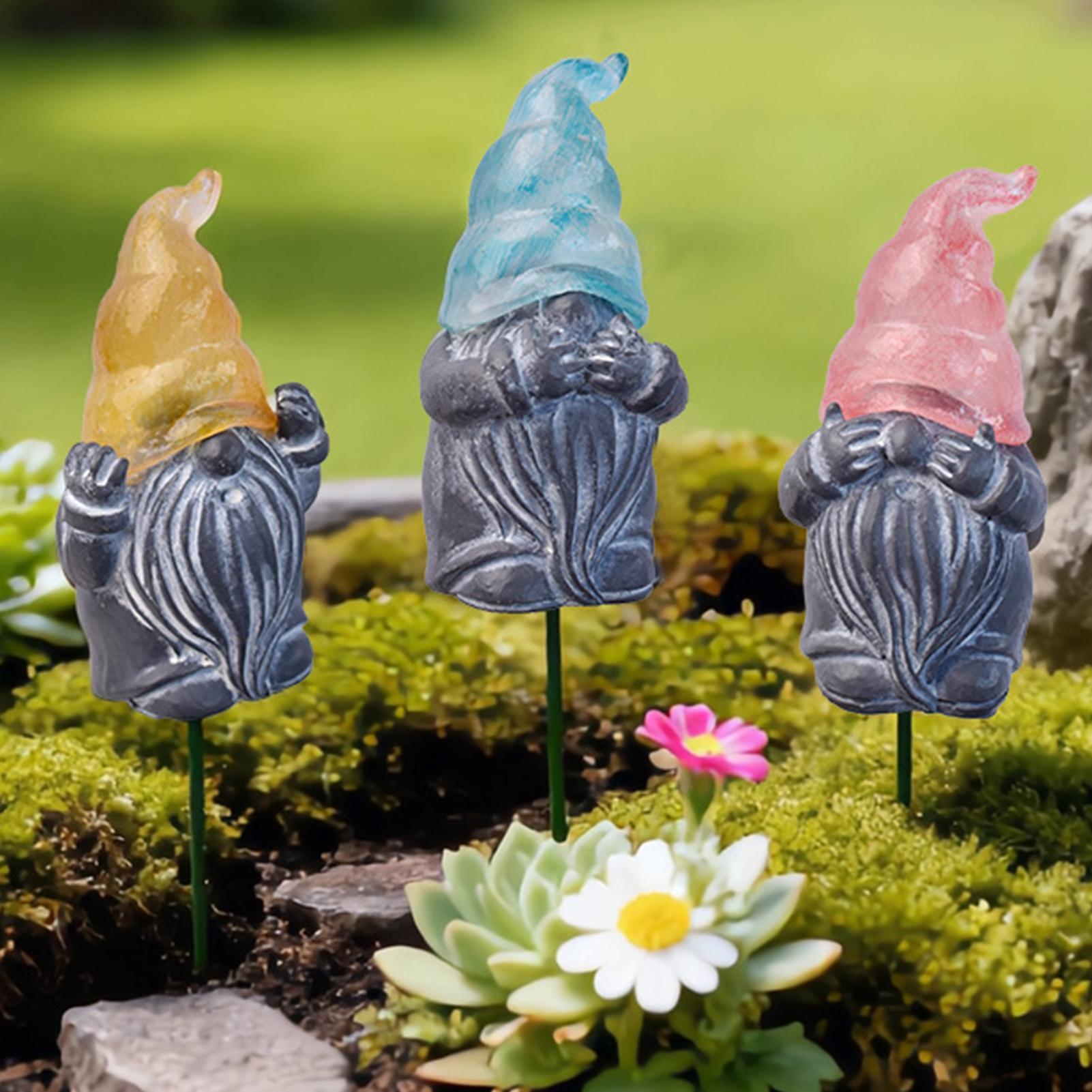 Decorative Garden Stakes 3-Pie - Resin Art With Flowers avis et prix