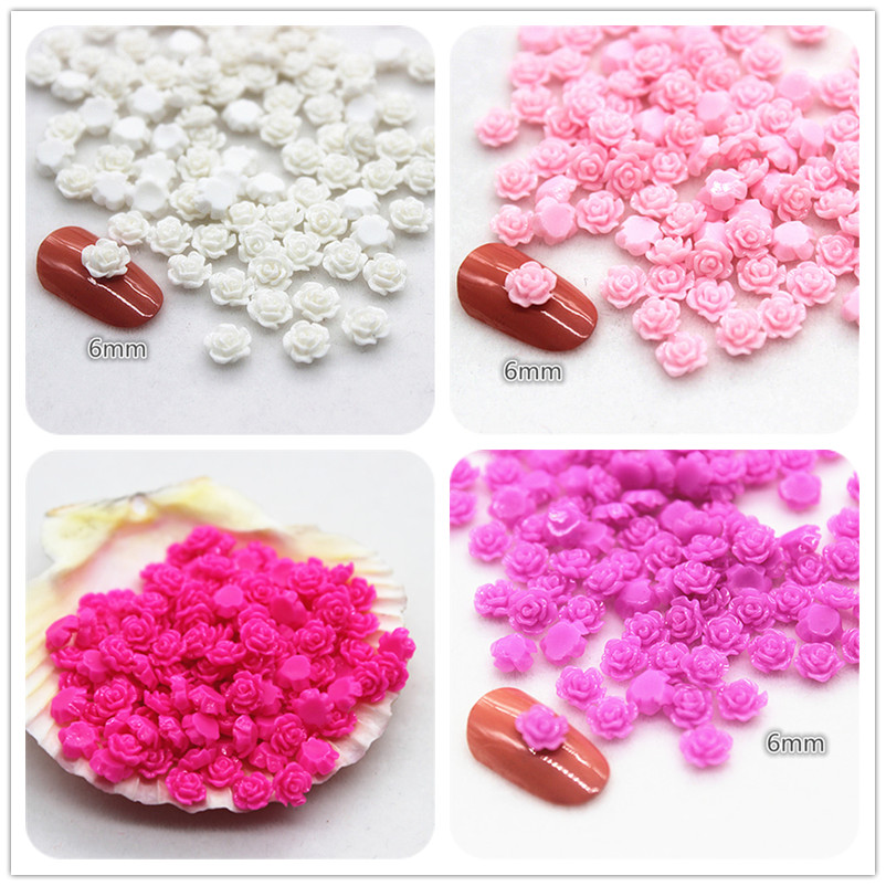 100pcs 6mm Resin Mini Rose Flo - Resin Art Of Rose avis et prix