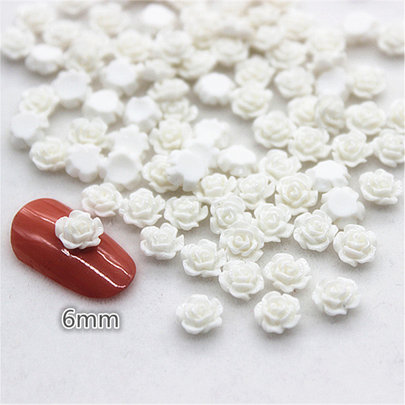100pcs 6mm Resin Mini Rose Flo - Resin Art Of Rose avis et prix