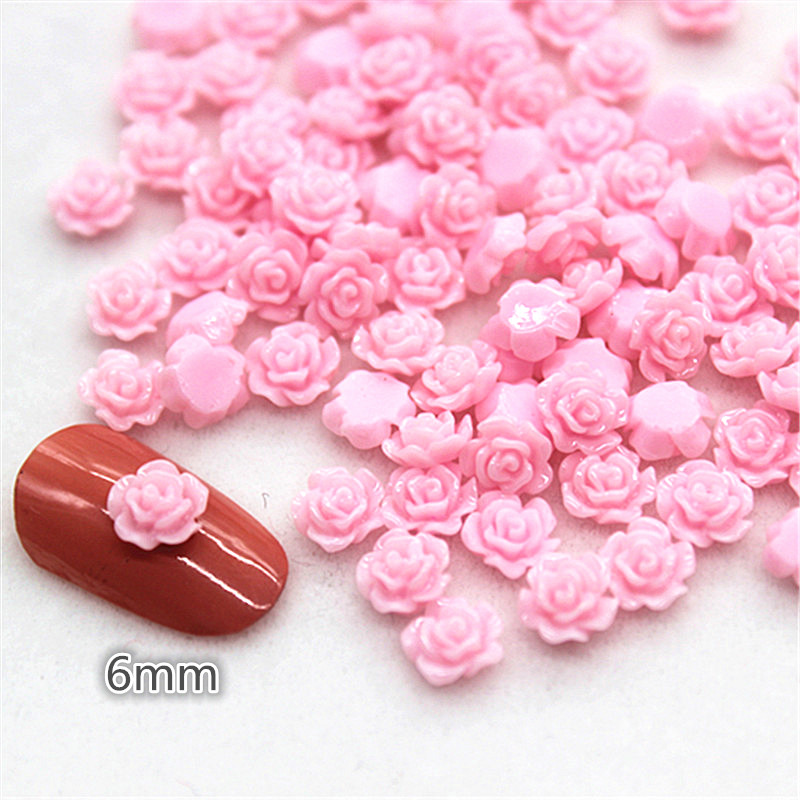 100pcs 6mm Resin Mini Rose Flo - Resin Art Of Rose avis et prix
