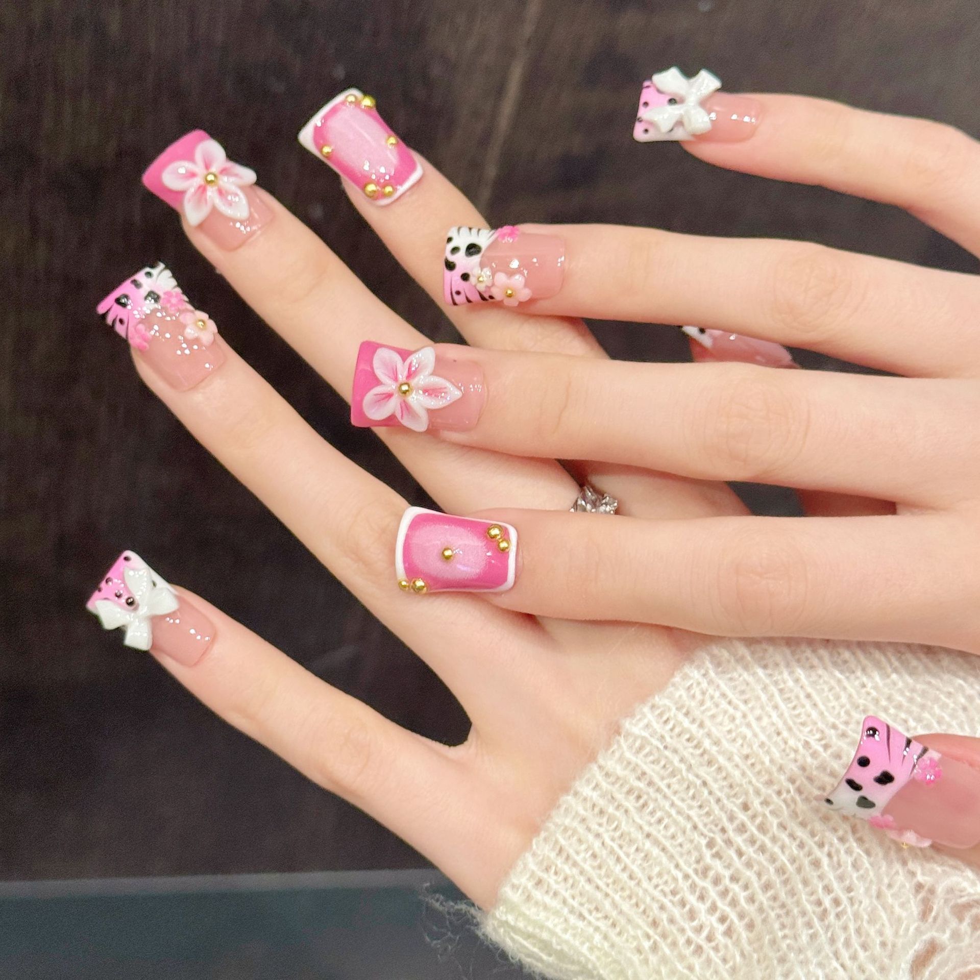 10pcs Pure Hand Pressed Duck N - Resin Art With Flowers avis et prix