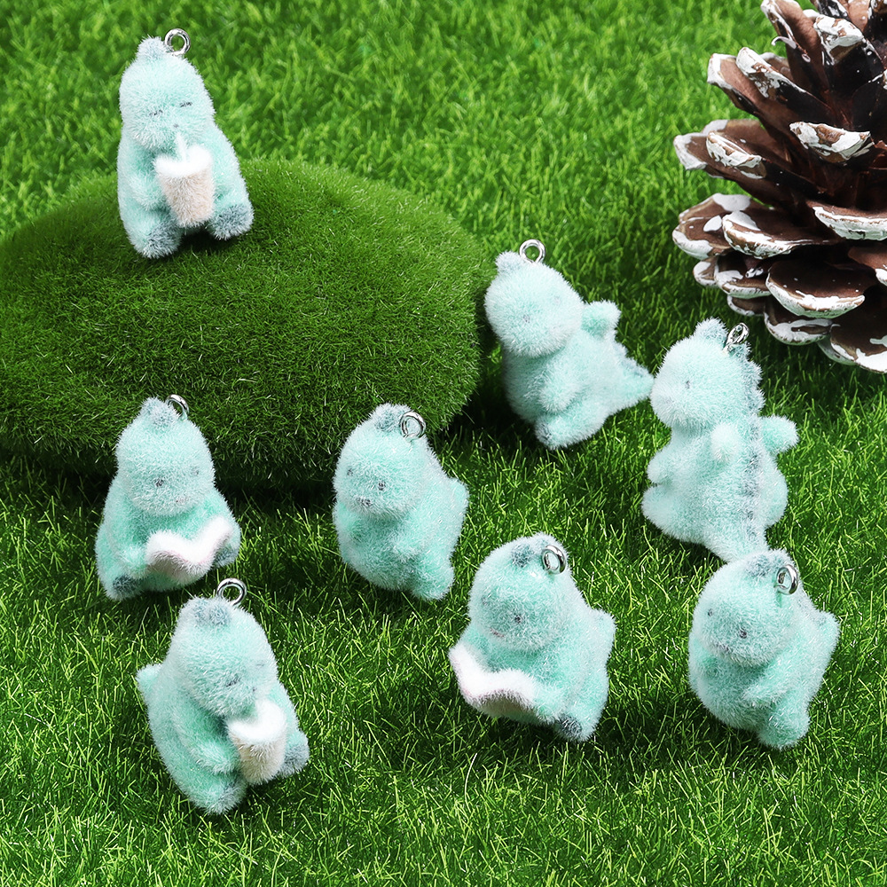 4Pcs 3D Mini Dinosaur Pendant  - Resin Art Notes avis et prix