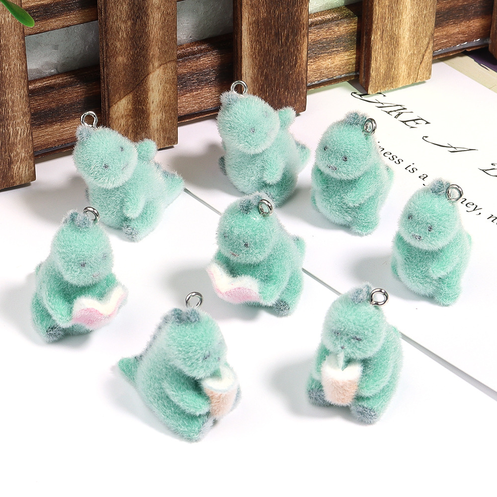 4Pcs 3D Mini Dinosaur Pendant  - Resin Art Notes avis et prix